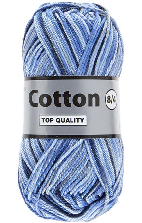 Lammy Cotton      Multifarvet  Blå Og Mørkeblå Farver  50    Nr  624