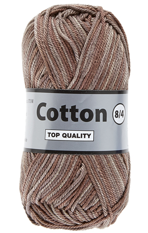 Lammy Cotton      Multifarvet  Brune Farver  50    Nr  633