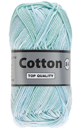 Lammy Cotton      Multifarvet  Lyseblå Farver  50    Nr  628