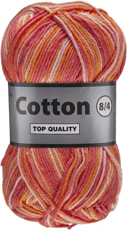 Lammy Cotton      Multifarvet  Røde Og Orange Farver  50    Nr  629