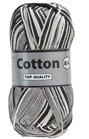 Lammy Cotton      Multifarvet  Sort Og Hvid  50    Nr  620