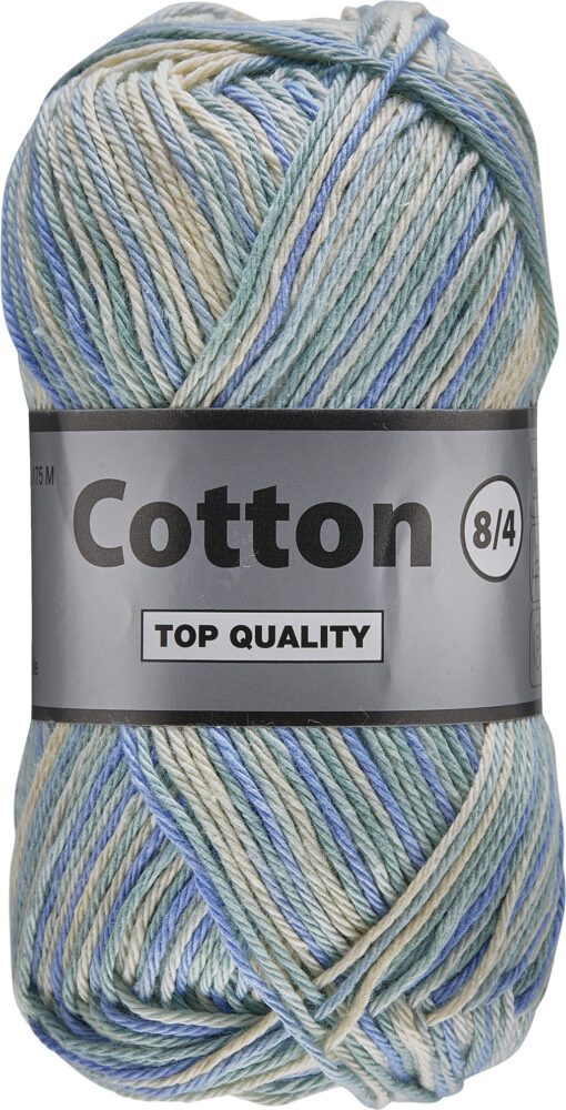 Lammy Cotton      Multifarvet  Støvede Blågrønne Farver  50    Nr  625