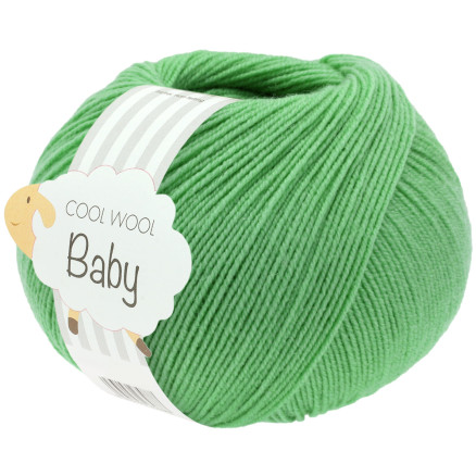Lana Grossa Cool Wool Baby Garn 325 Jadegrøn