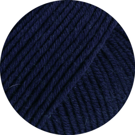 Lana Grossa Cool Wool Big Mélange Garn 1694 Natteblå