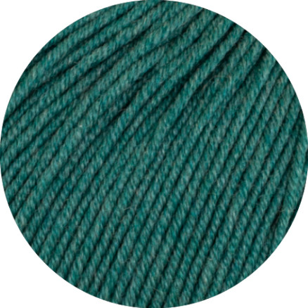 Lana Grossa Cool Wool Melangé Garn 425 Mørkegrøn