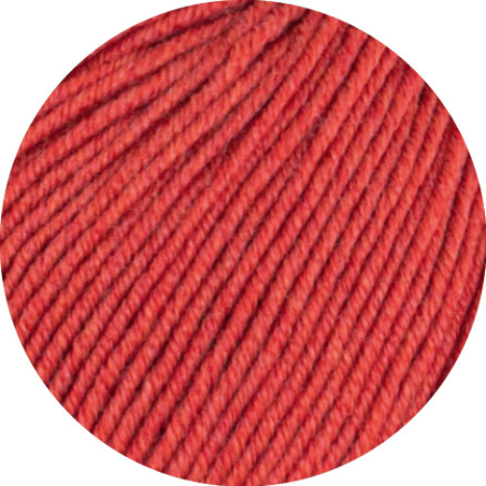 Lana Grossa Cool Wool Melange Garn 428 Rød Meleret