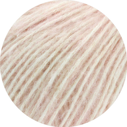 Lana Grossa Natural Alpaca Pelo Garn 011 Blød Pink Meleret