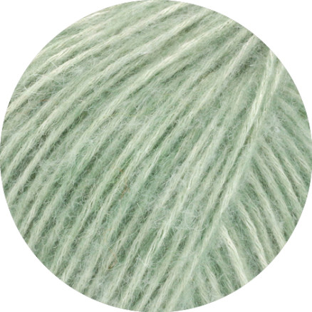 Lana Grossa Natural Alpaca Pelo Garn 014 Mynte Plettet