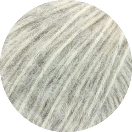 Lana Grossa Natural Alpaca Pelo Garn 002 Råhvid Blød Grå