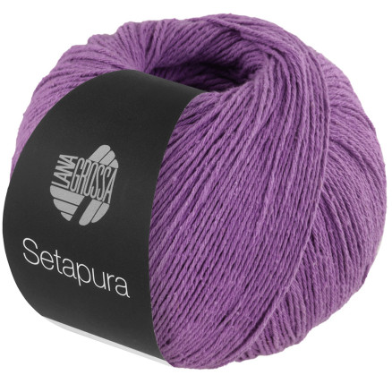 Lana Grossa Setapura Garn   Lavendel