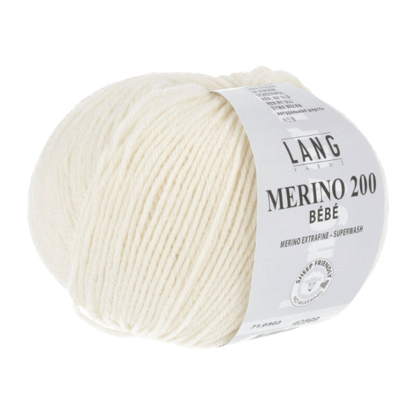 Lang Yarns Merino 200 Bebe Egg White 302
