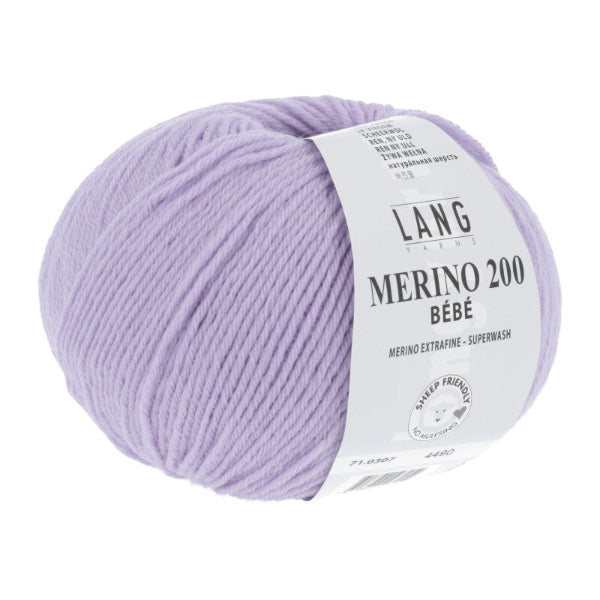 Lang Yarns Merino 200 Bebe Lavender 307