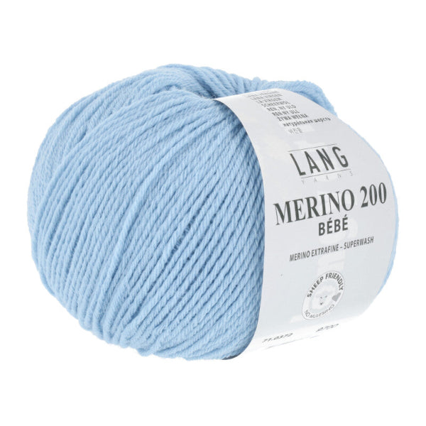 Lang Yarns Merino 200 Bebe Light Blue 372