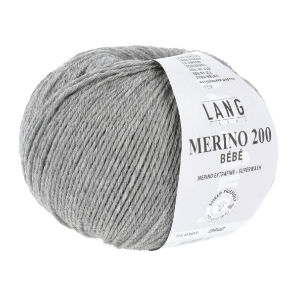 Lang Yarns Merino 200 Bebe Light Grey 303