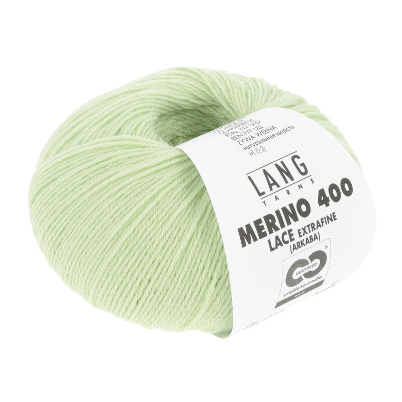 Lang Yarns Merino 400 Lace Delicate Green 0117
