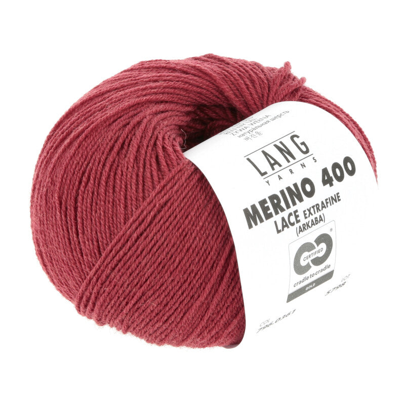 Lang Yarns Merino 400 Lace Wine 0361