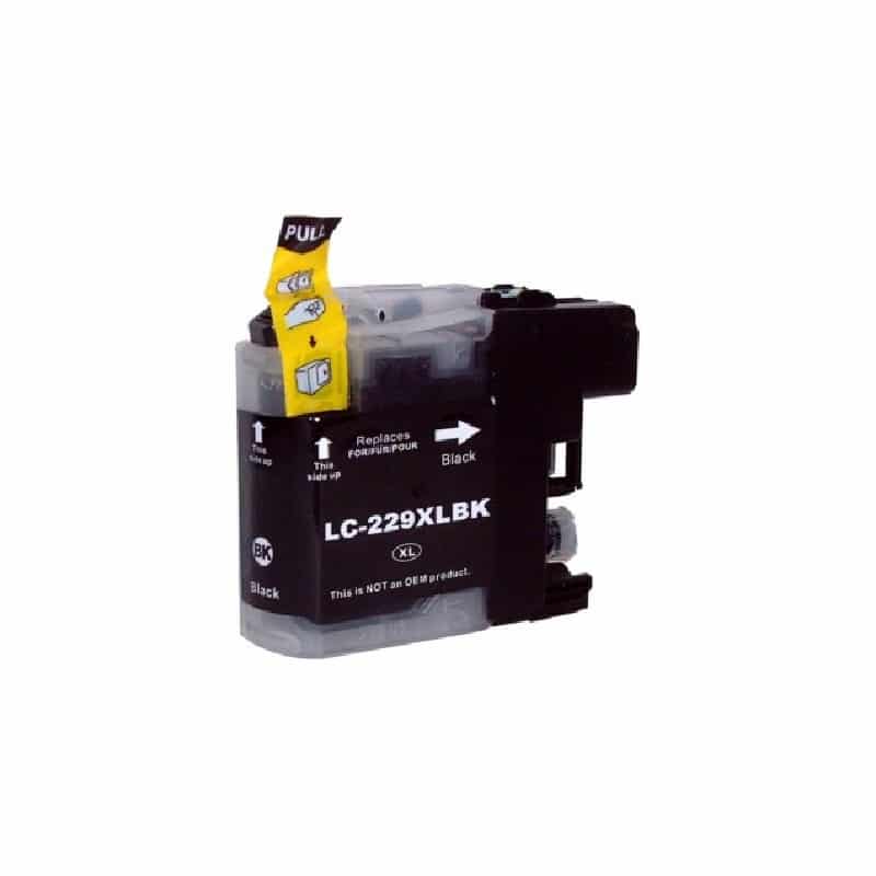 Lc229 Bk Sort Blækpatron 1200 Sider Kompatibel Brother Lc229 Bk