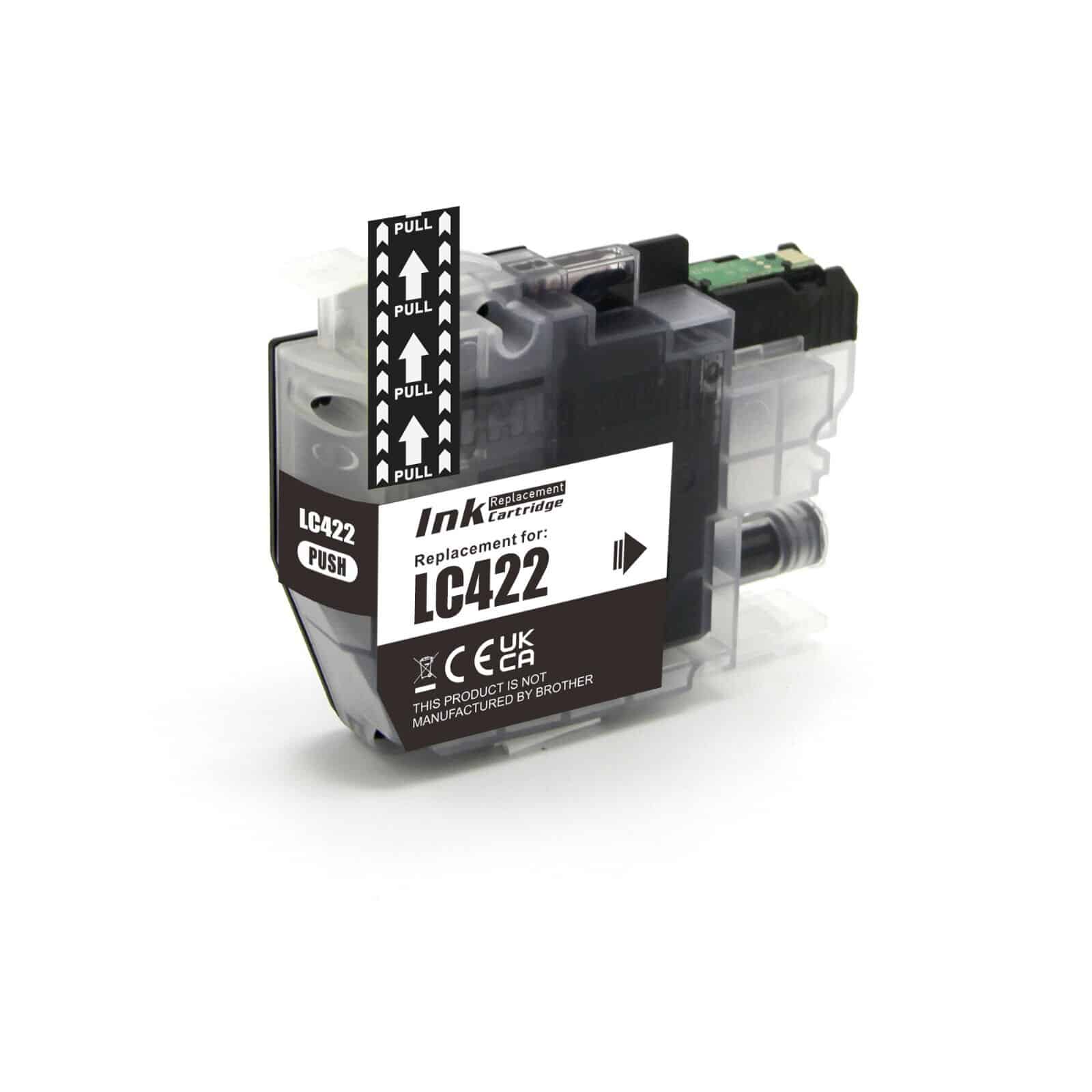 Lc422bk Sort Blækpatron 550 Sider Kompatibel Brother Lc422bk