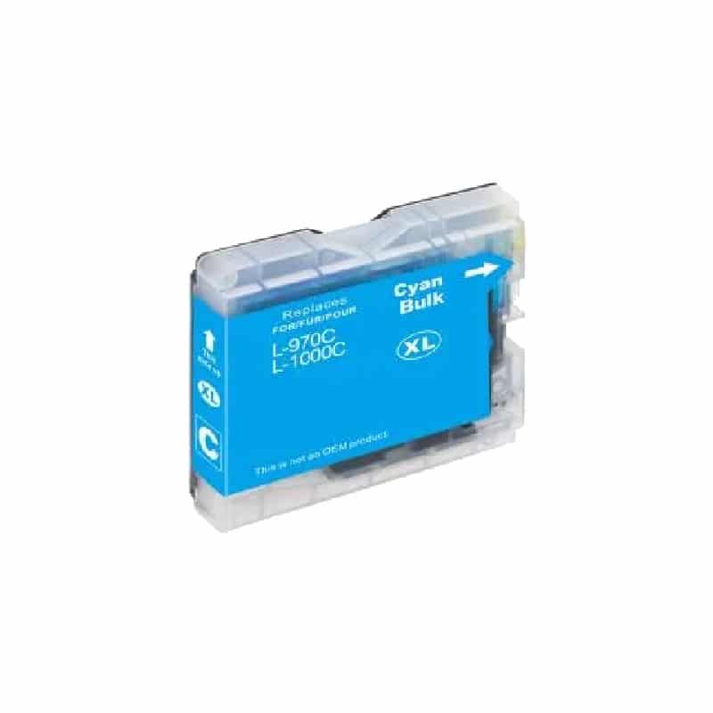 Lc1000c Cyan Blækpatron 20ml Kompatibel Brother  Lc1000c