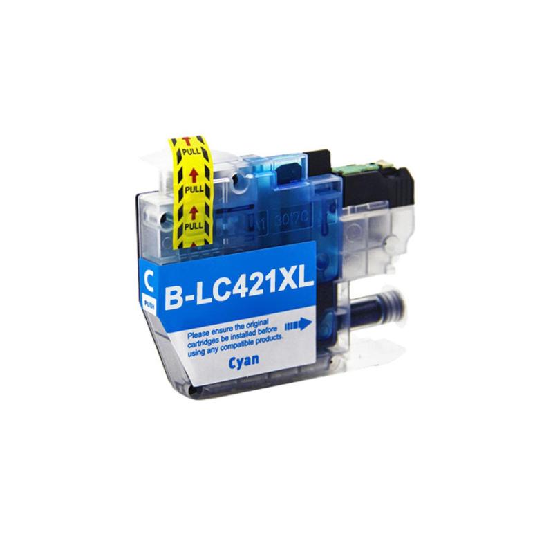 Lc421   Cyan Blækpatron 500 Sider Kompatibel Brother Lc421