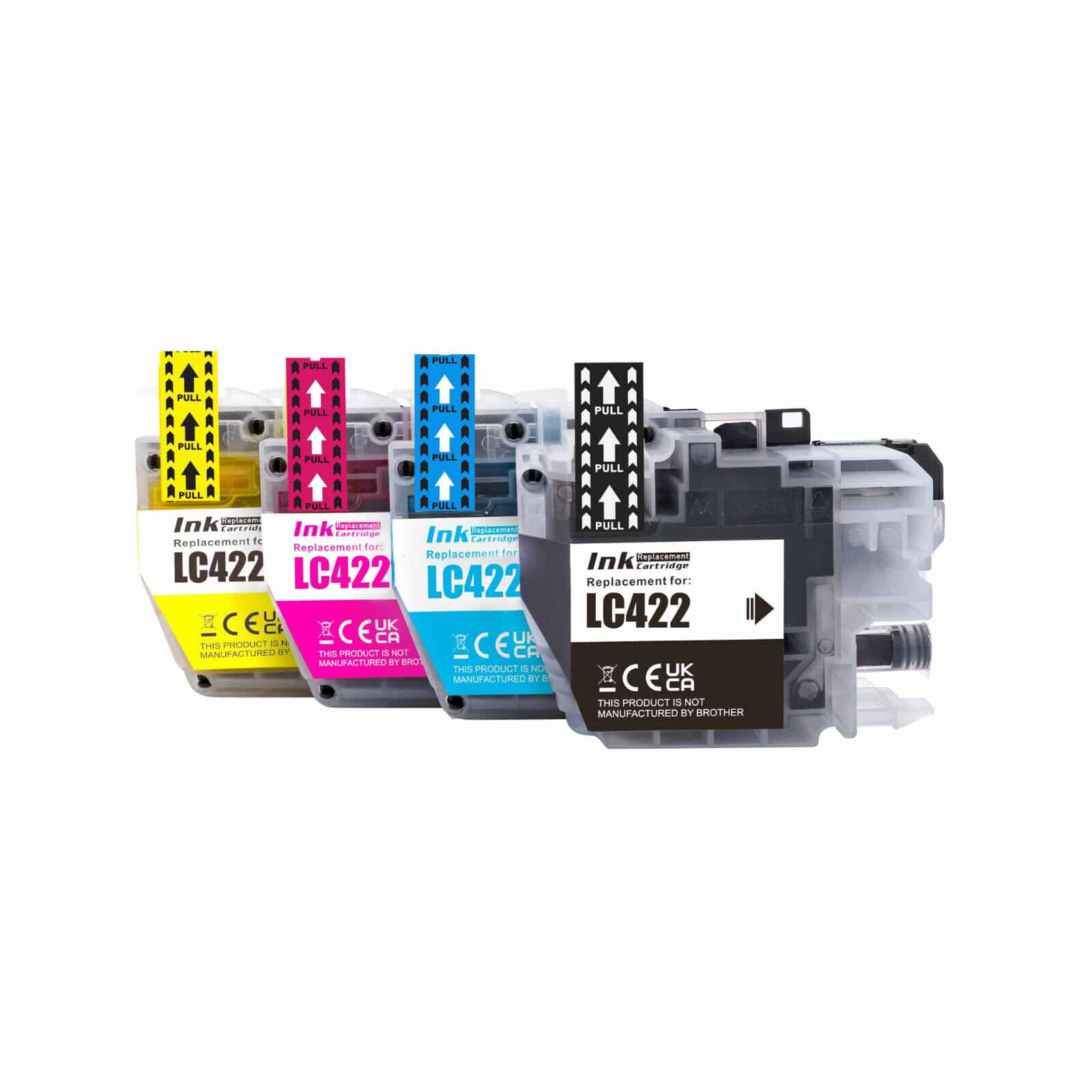 Lc422   Farver Bk- - -  Kompatibel Brother Lc422   200 Sider