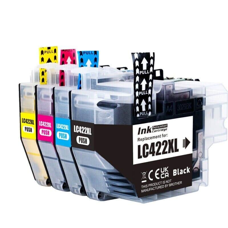 Lc422    Farver Bk- - -  Kompatibel Brother Lc422    500 Sider