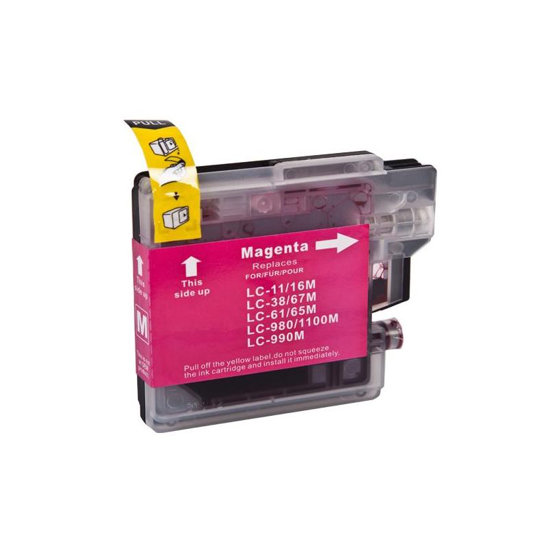 Lc980m Magenta Blækpatron 12ml Kompatibel Brother Lc980m