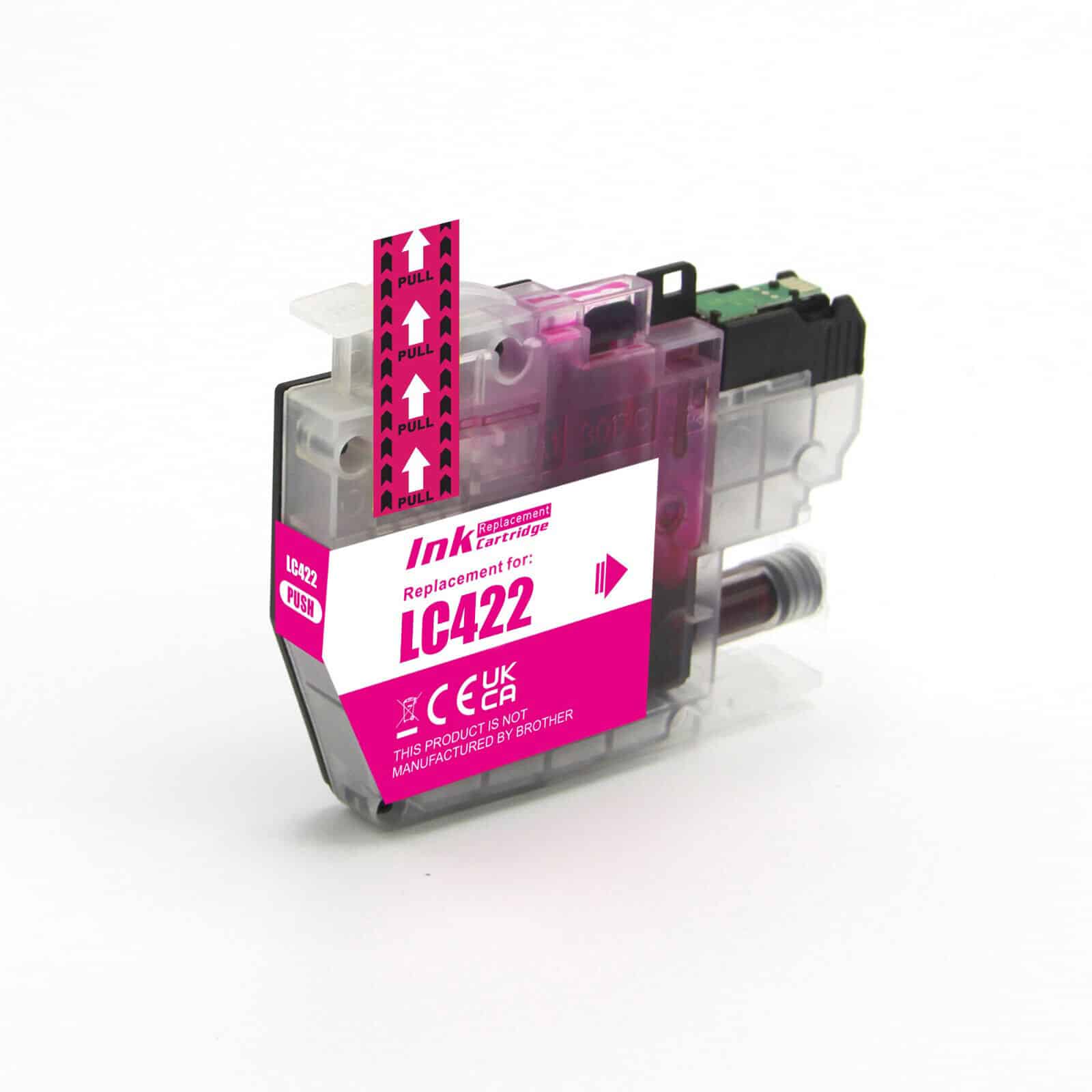 Lc422m Magenta Blækpatron 550 Sider Kompatibel Brother Lc422m