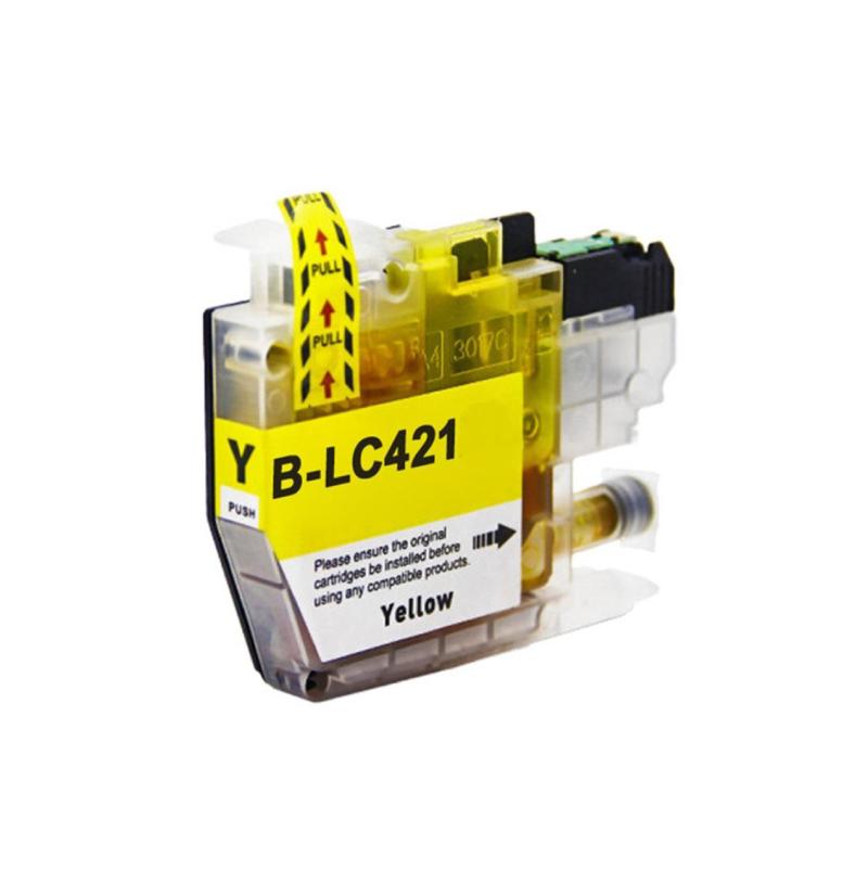 Lc421y Gul Blækpatron 200 Sider Kompatibel Brother Lc421y