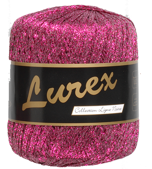 Lurex Glimmergarn  Hot Pink  25    Nr  11