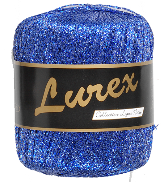 Lurex Glimmergarn  Mørk Blå  25    Nr