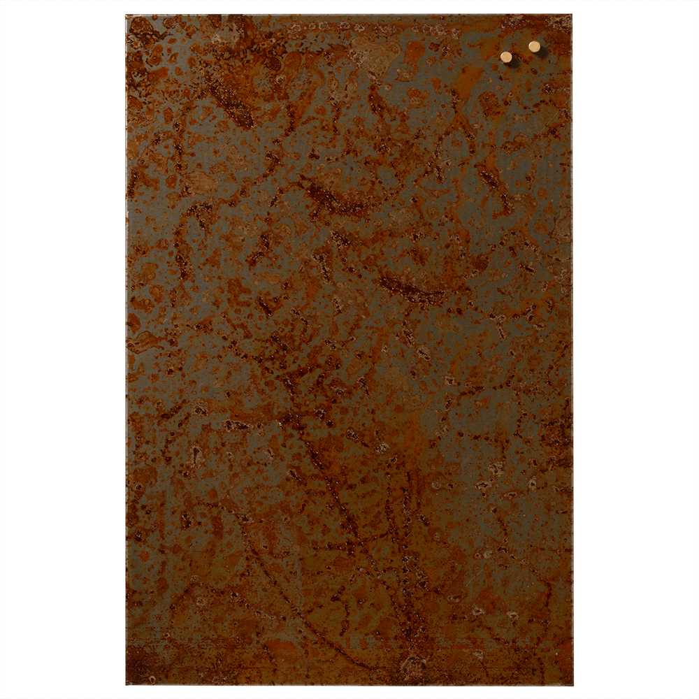 Magnetisk Metal Tavle 40   60 Cm  Rusten