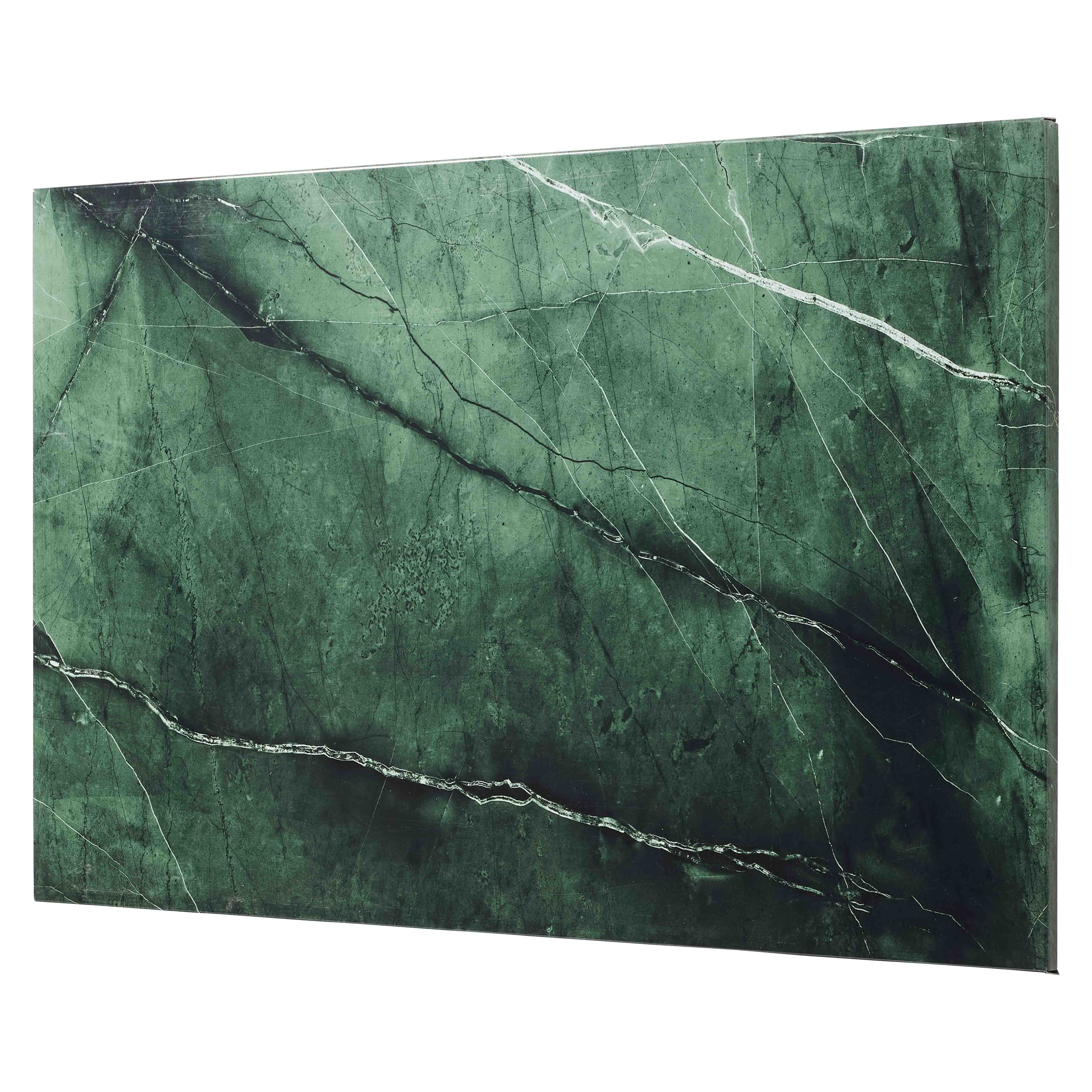 Magnetisk Ståltavle 90   60 Cm  Grøn Marmor