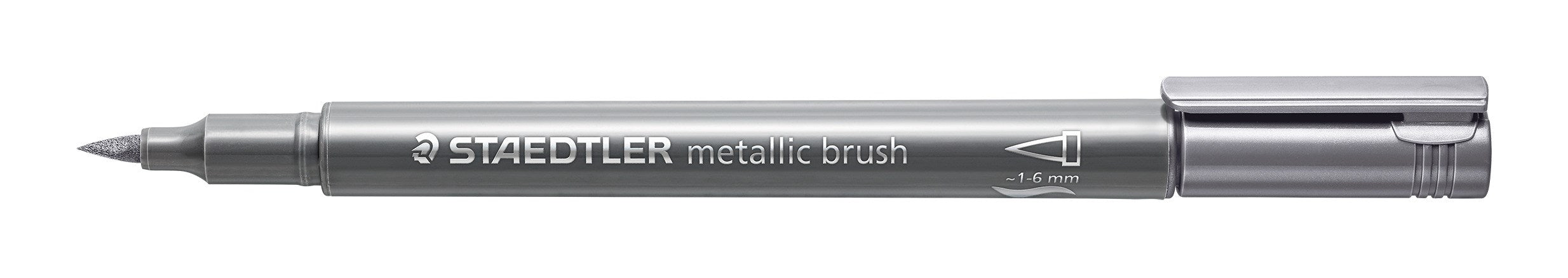 Marker Brush Metallic  -6mm Sølv