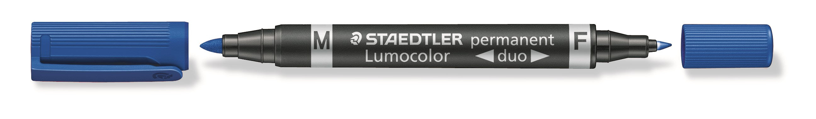 Marker Lumocolor Duo Perm    -  5mm Blå