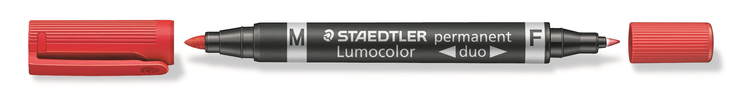 Marker Lumocolor Duo Perm    -  5mm Rød