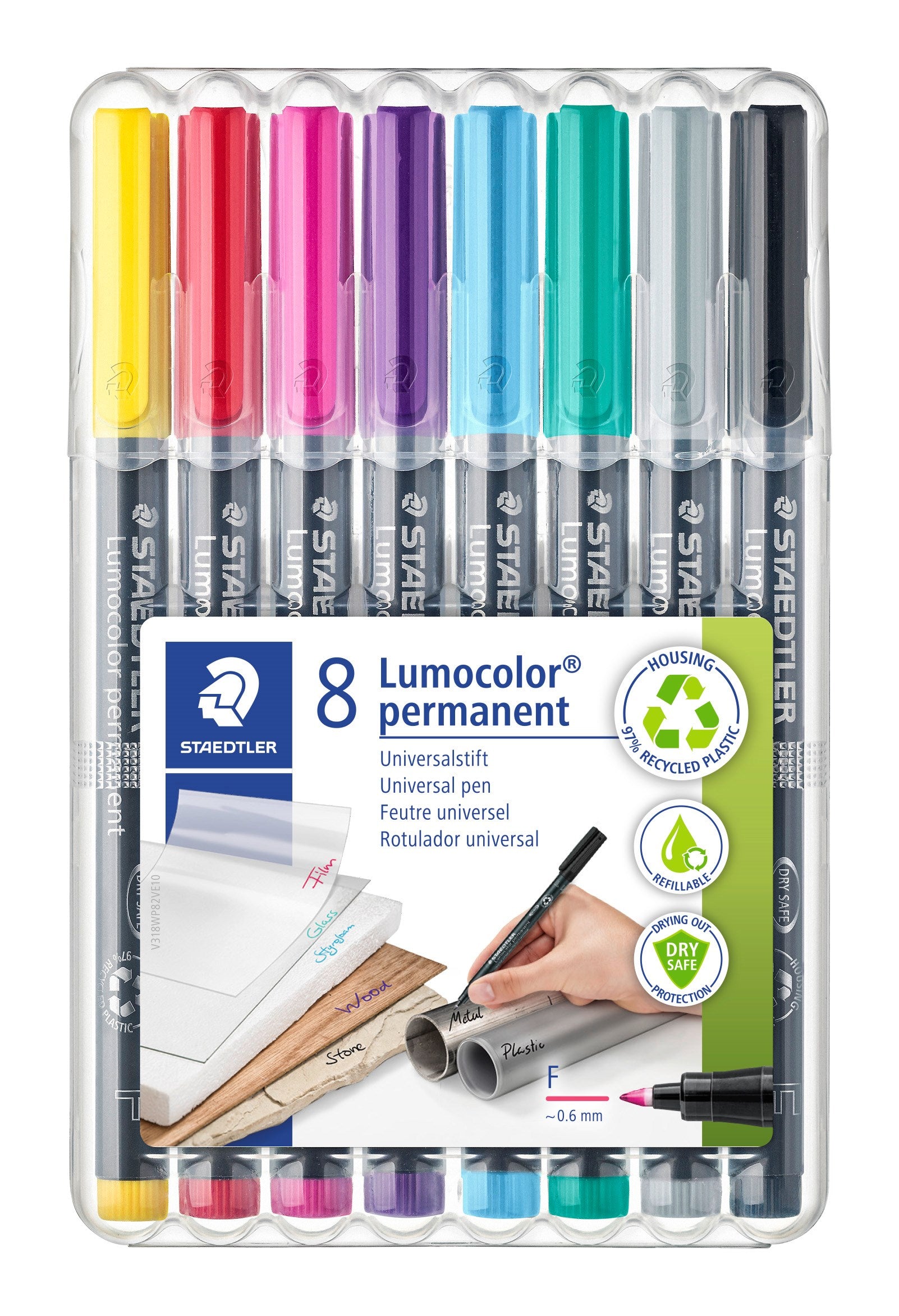 Marker Lumocolor Perm   6mm Ass