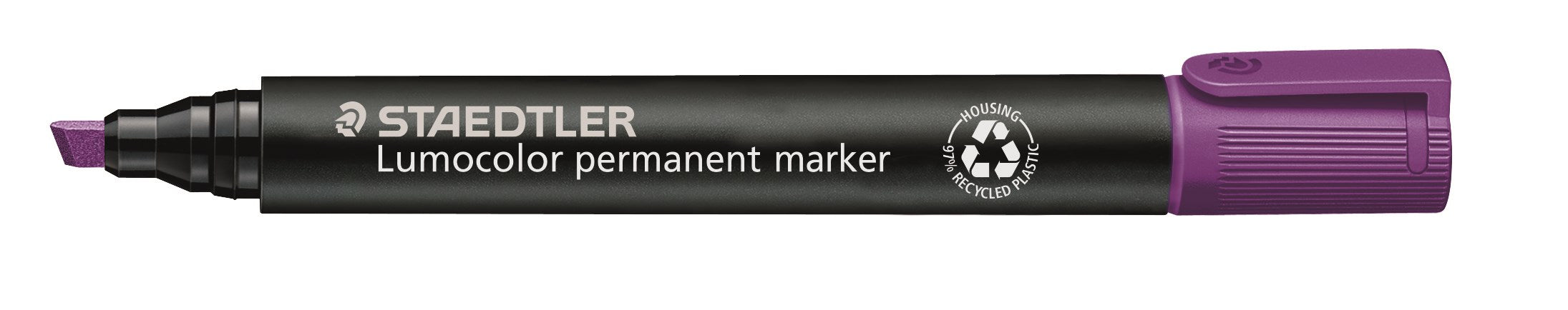 Marker Lumocolor Perm Skrå  -5mm Lilla