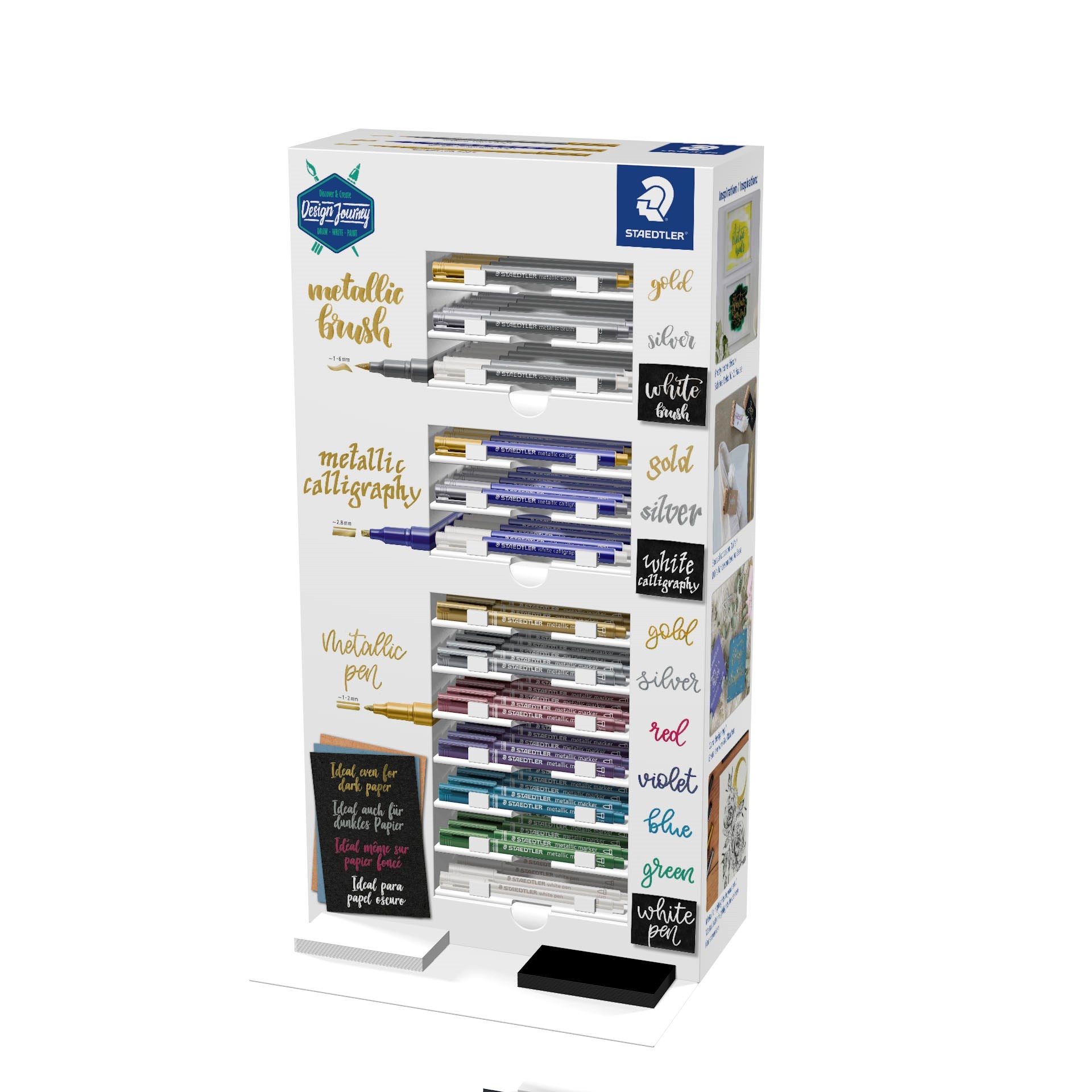 Marker Metallic Penne Display Ass  130