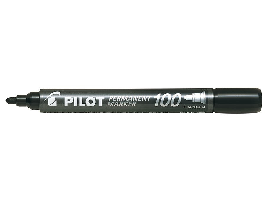 Marker Permanent 100 Rund Sort