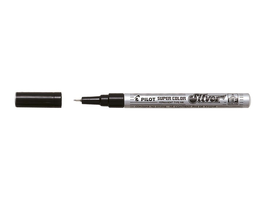 Marker Super Color Extra Fine   0mm Sølv