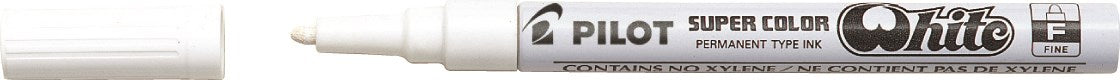 Marker Super Color Fine   0mm Hvid