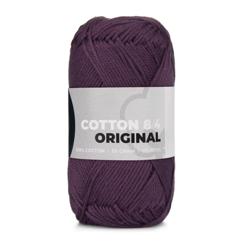 Mayflower Cotton     1444 Mørk Lilla  Bomuldsgarn  Fra Mayflower
