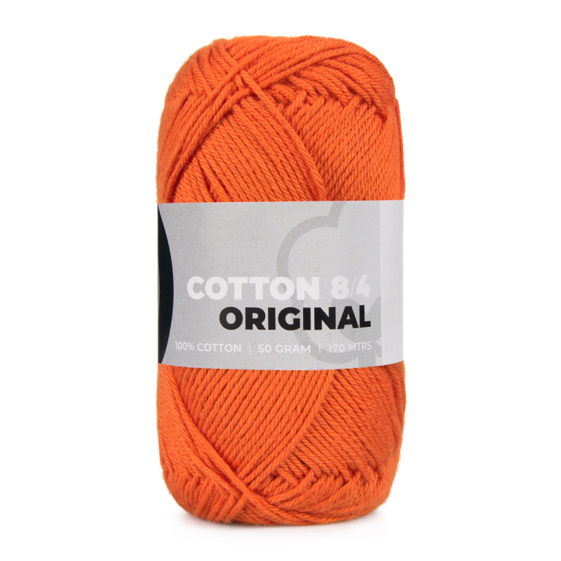 Mayflower Cotton     1494 Mørk Orange  Bomuldsgarn  Fra Mayflower