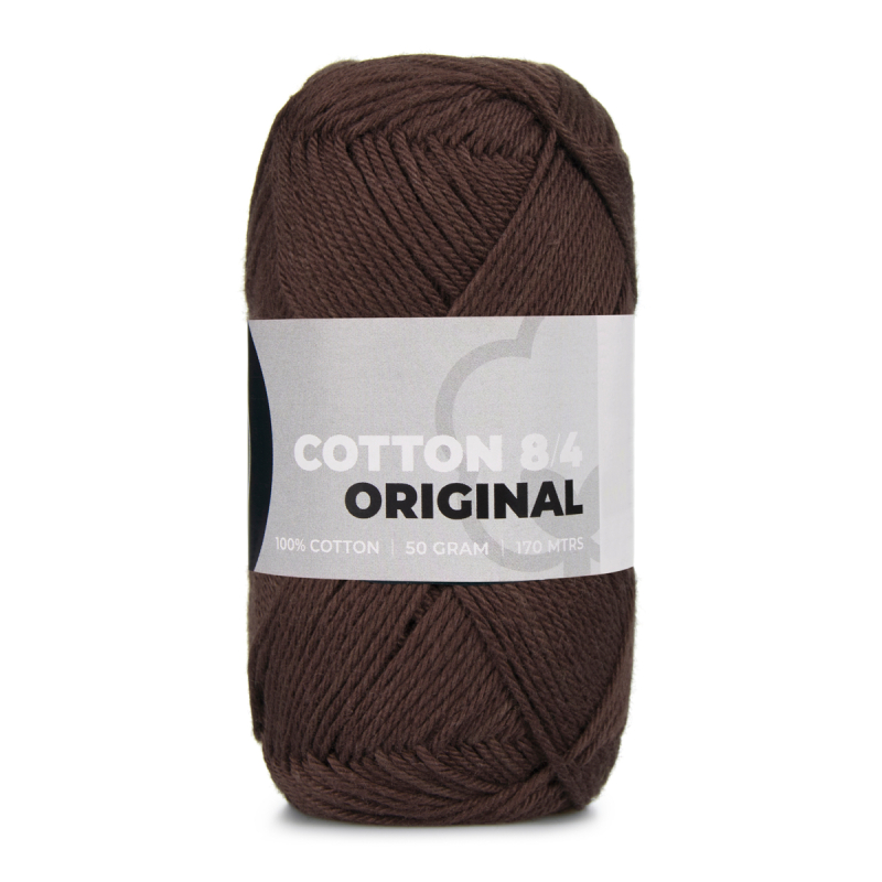 Mayflower Cotton     1436 Mørkebrun  Bomuldsgarn  Fra Mayflower