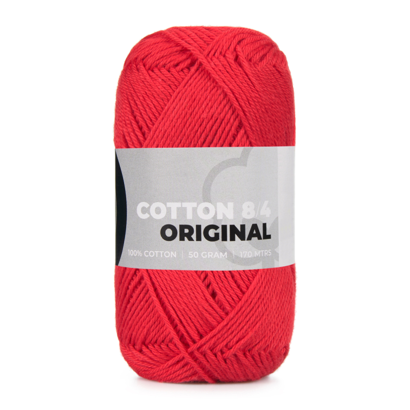Mayflower Cotton     1411 Rød  Bomuldsgarn  Fra Mayflower