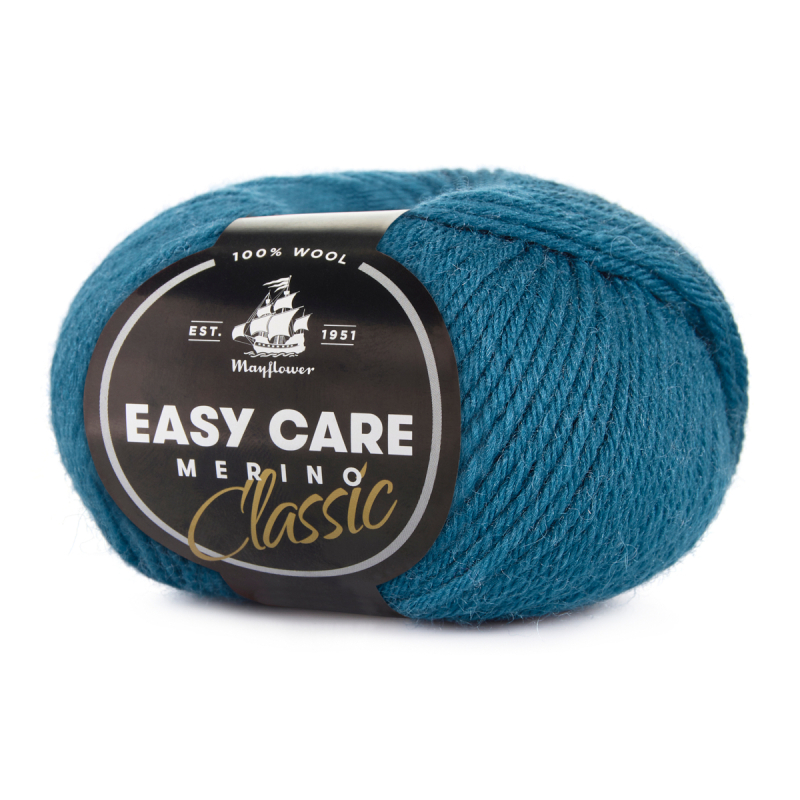 Mayflower Easy Care Classic 293 Blå  Merinogarn  Fra Mayflower