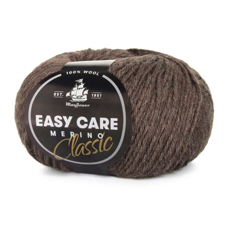 Mayflower Easy Care Classic 251 Brun  Merinogarn  Fra Mayflower