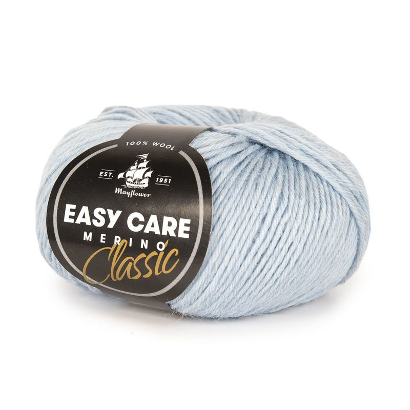 Mayflower Easy Care Classic 239 Himmelblå   Merinogarn  Fra Mayflower