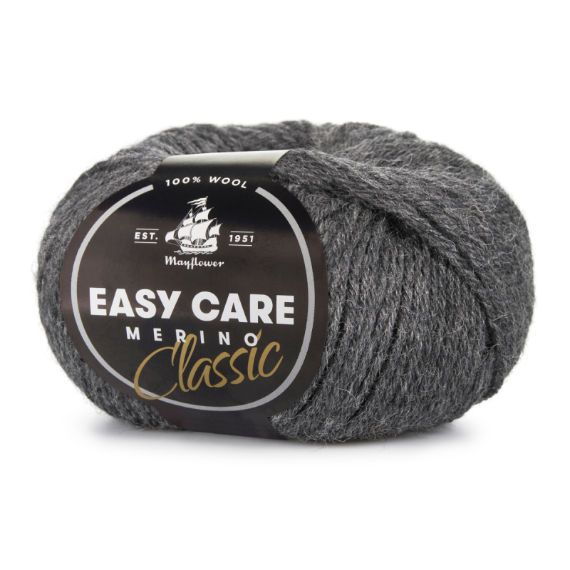 Mayflower Easy Care Classic 254 Mørkegrå  Merinogarn  Fra Mayflower